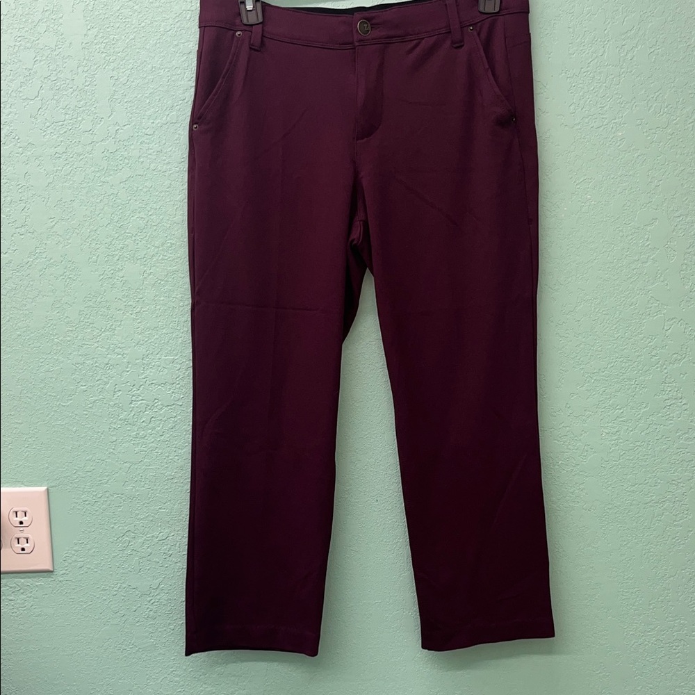 Women burgundy Pants
